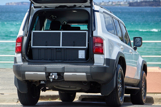 BootKamp Unit 2 drawer system open in Prado 250 boot
