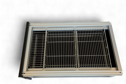 Unit 2 drawer system side profile showing aluminium construction