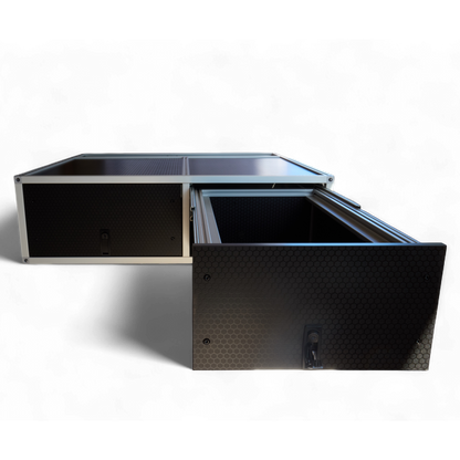 Unit 2 dual-drawer system with drawers closed, studio view