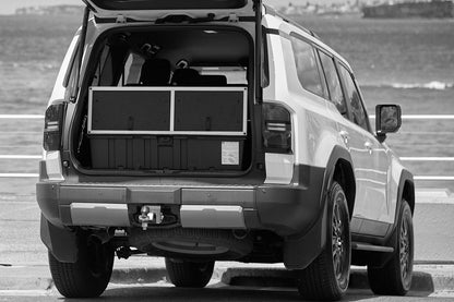 Unit 2 dual-drawer system with IGT kitchen installed in 7-seat Toyota Prado 250