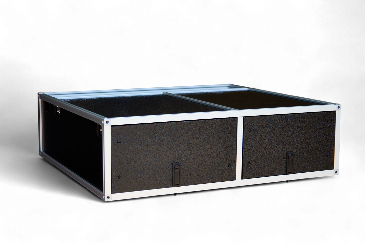 Unit 2 Water Tank Series dual-drawer system with IGT kitchen, angled studio view