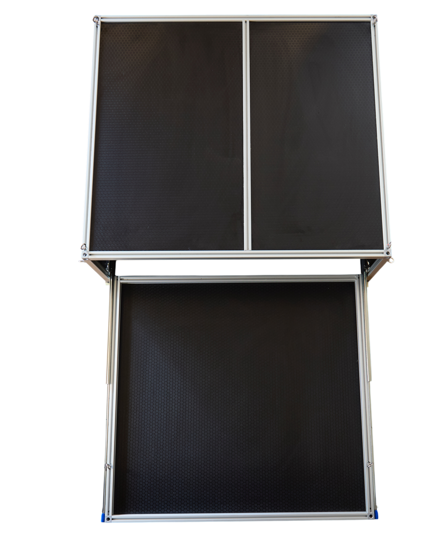 BootKamp Unit 1 storage platform in Prado 250 cargo area, side view