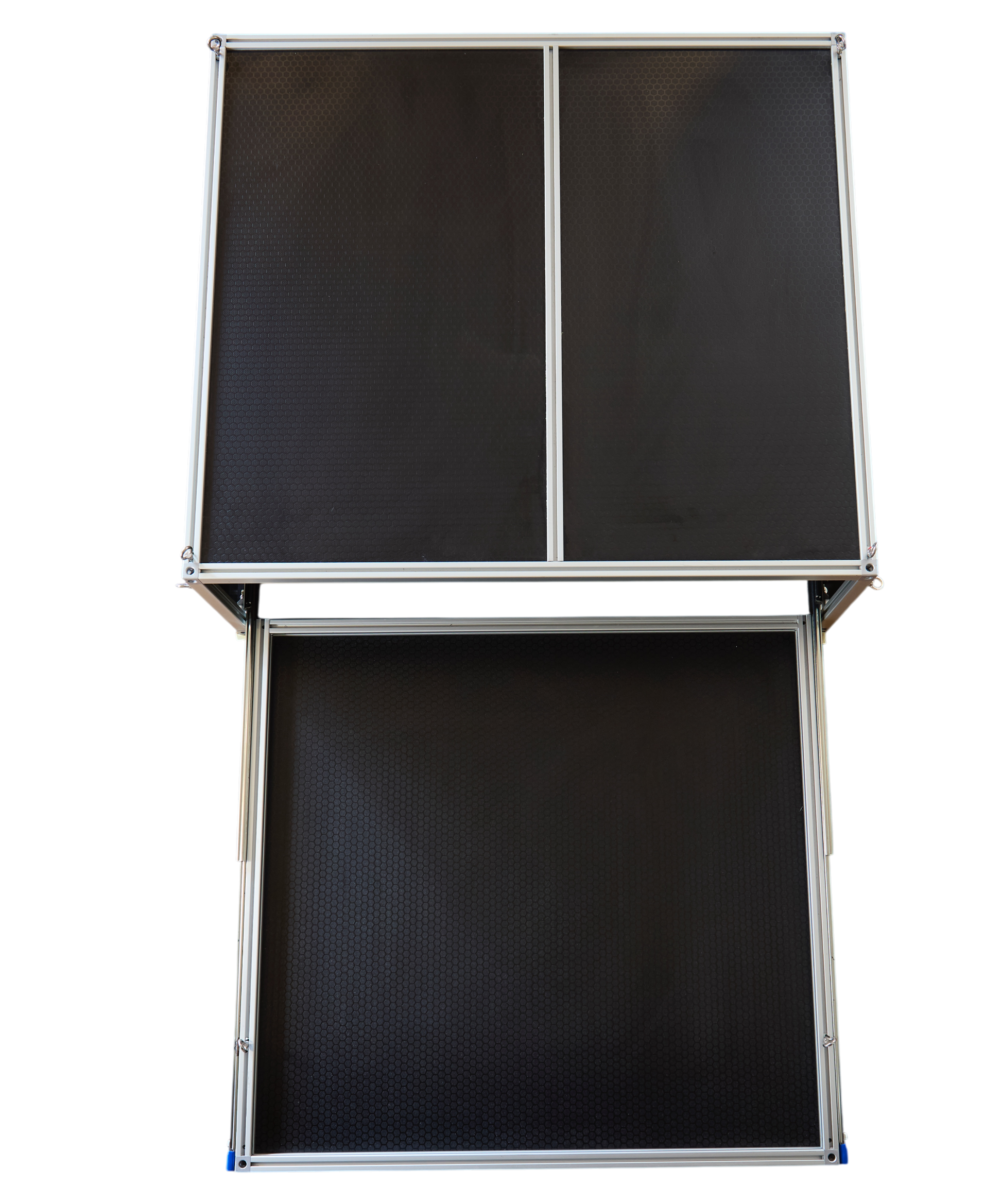 BootKamp Unit 1 storage platform in Prado 250 cargo area, side view