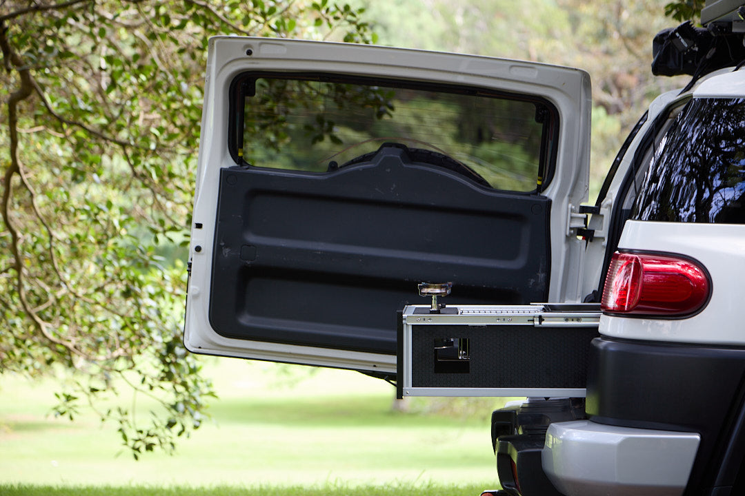 Unit 2 S drawer system rear view with drawers closed