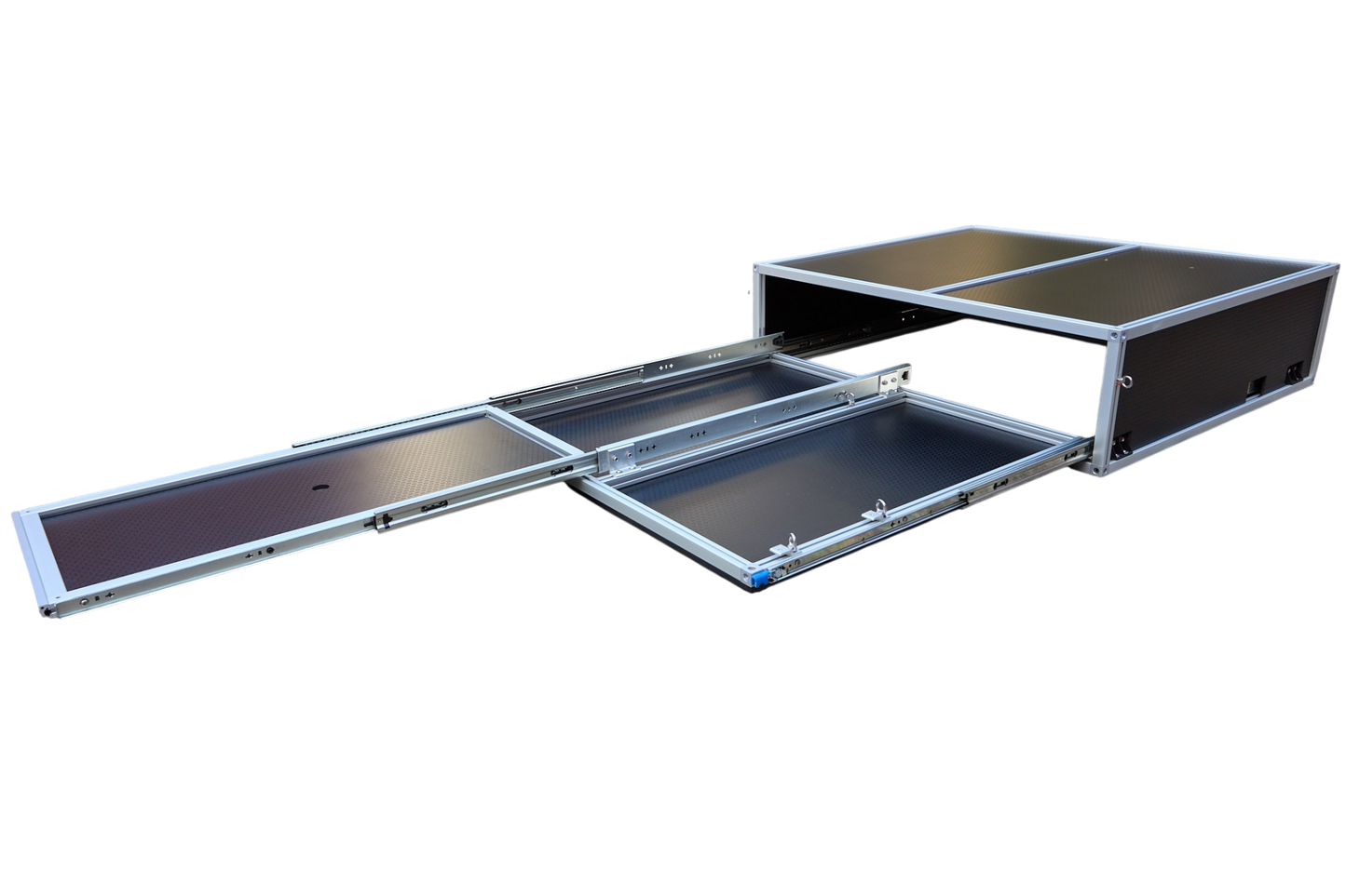 Unit 1 + IGT Slide aluminium platform, studio view
