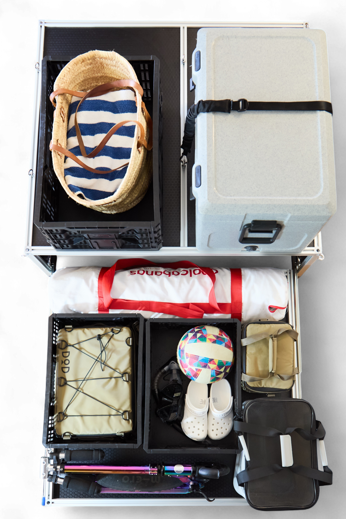 Unit 1 boot storage platform, front studio view