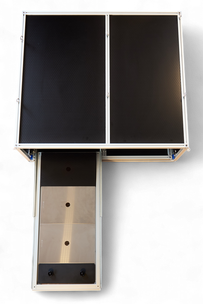 Unit 1 + IGT Slide platform, angled studio view