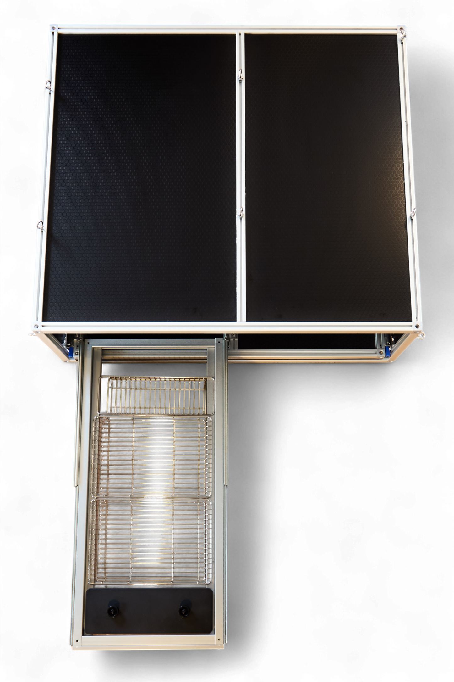 Unit 1 + IGT Slide kitchen module detail, studio view