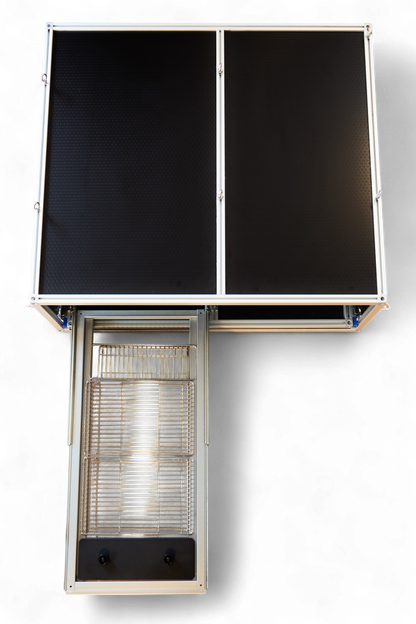 Unit 1 + IGT Slide kitchen module detail, studio view