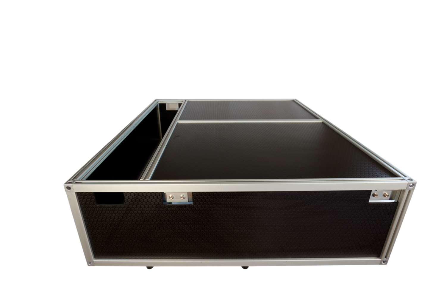 Unit 2 Water Tank Series aluminium drawer system showing the integrated water tank bay